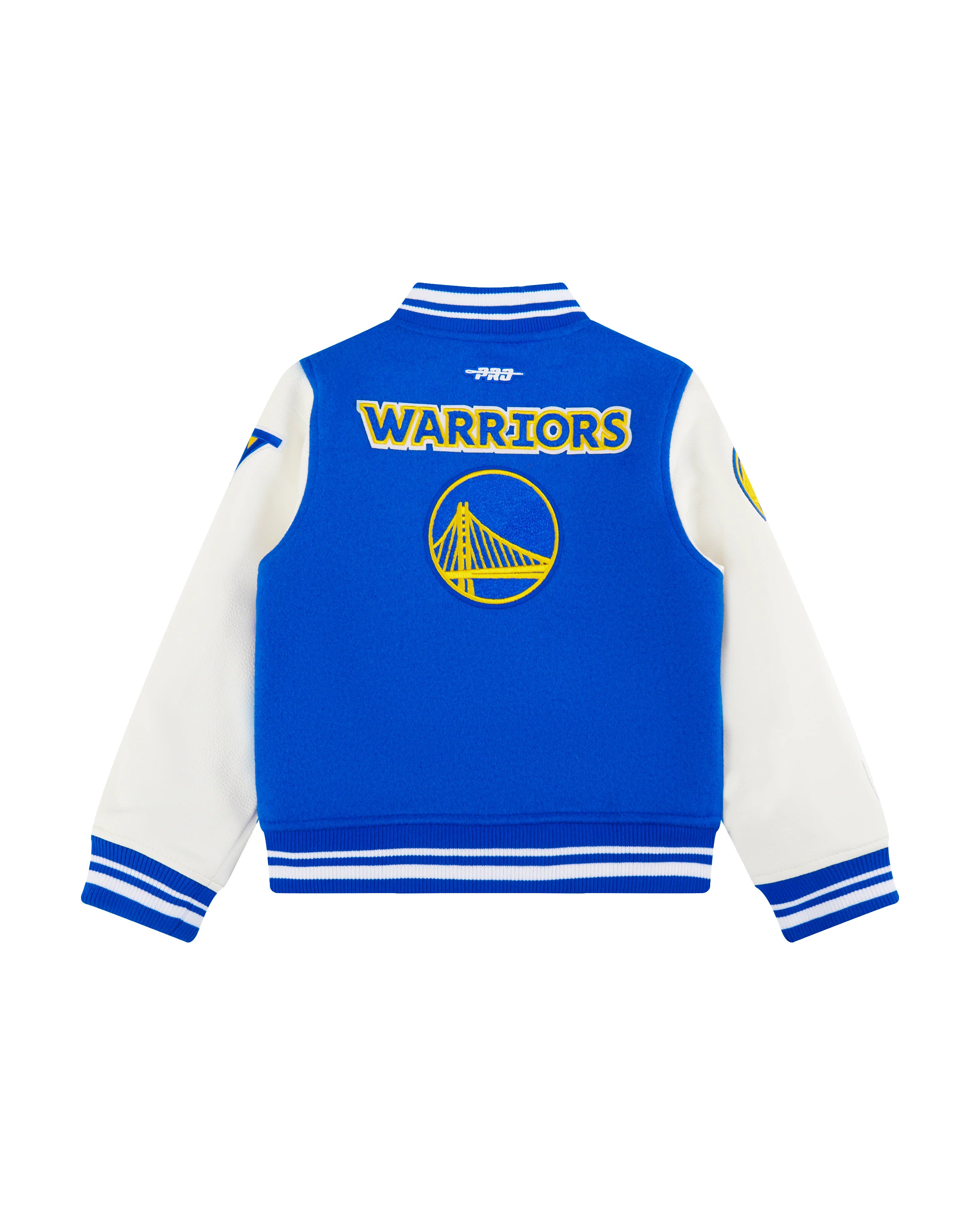 NBA GOLDEN STATE WARRIORS RETRO CLASSIC LITTLE BOYS RIB WOOL VARSITY JACKET
