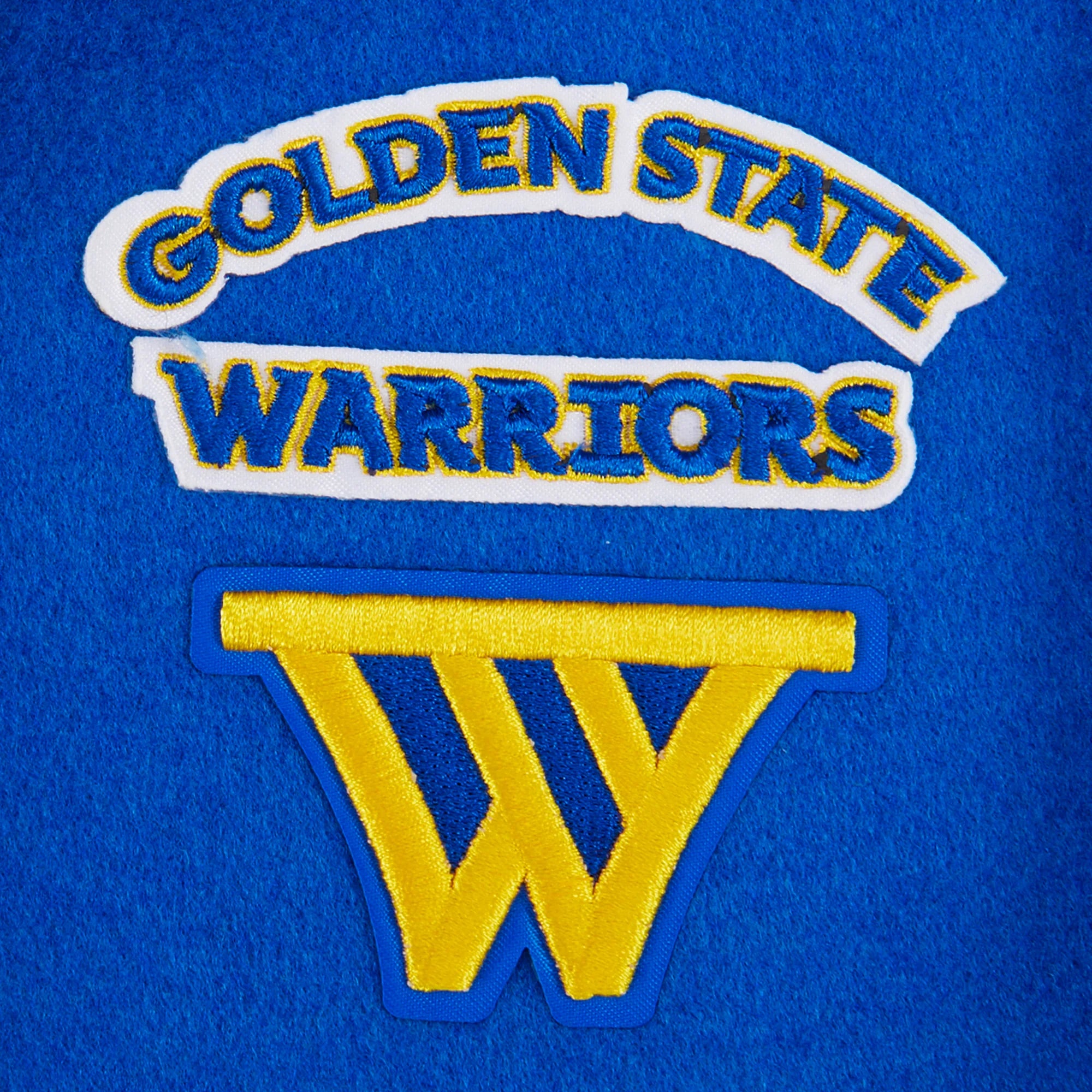 NBA GOLDEN STATE WARRIORS RETRO CLASSIC LITTLE BOYS RIB WOOL VARSITY JACKET