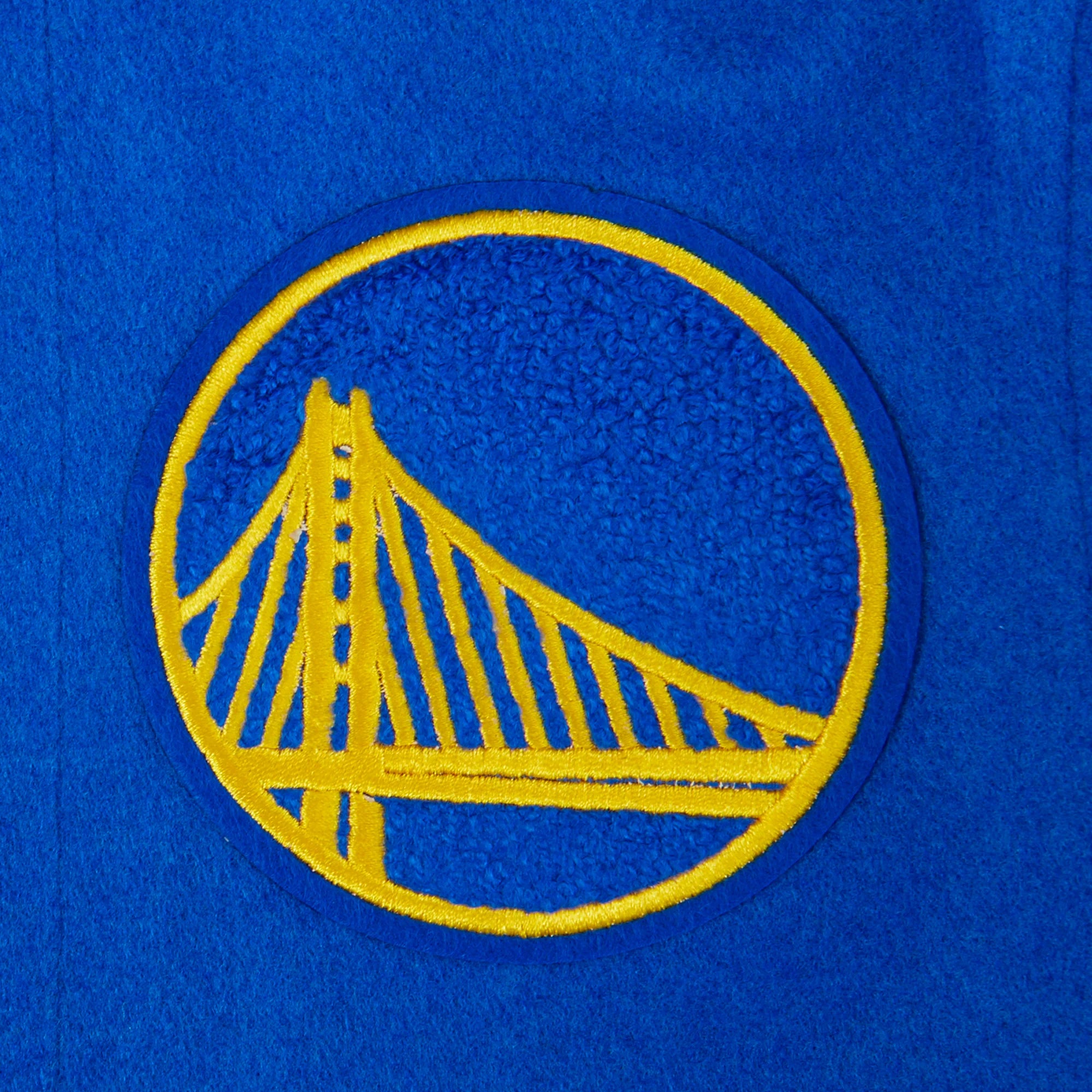 NBA GOLDEN STATE WARRIORS RETRO CLASSIC LITTLE BOYS RIB WOOL VARSITY JACKET