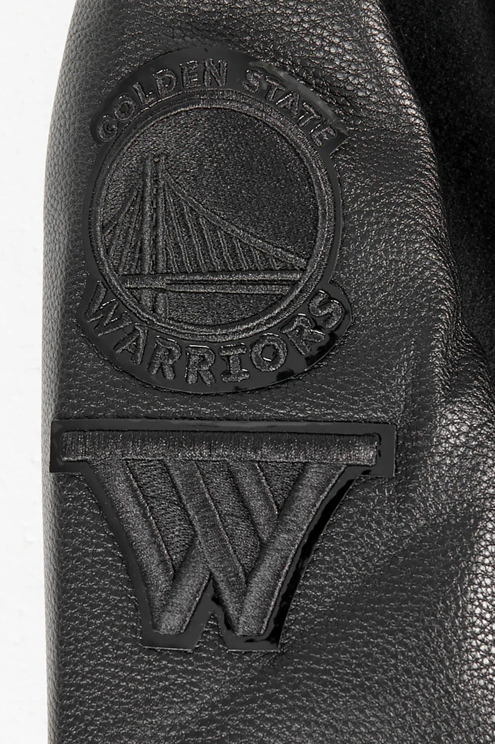 NBA GOLDEN STATE WARRIORS TRIPLE BLACK TODDLER BOYS WOOL VARSITY JACKET