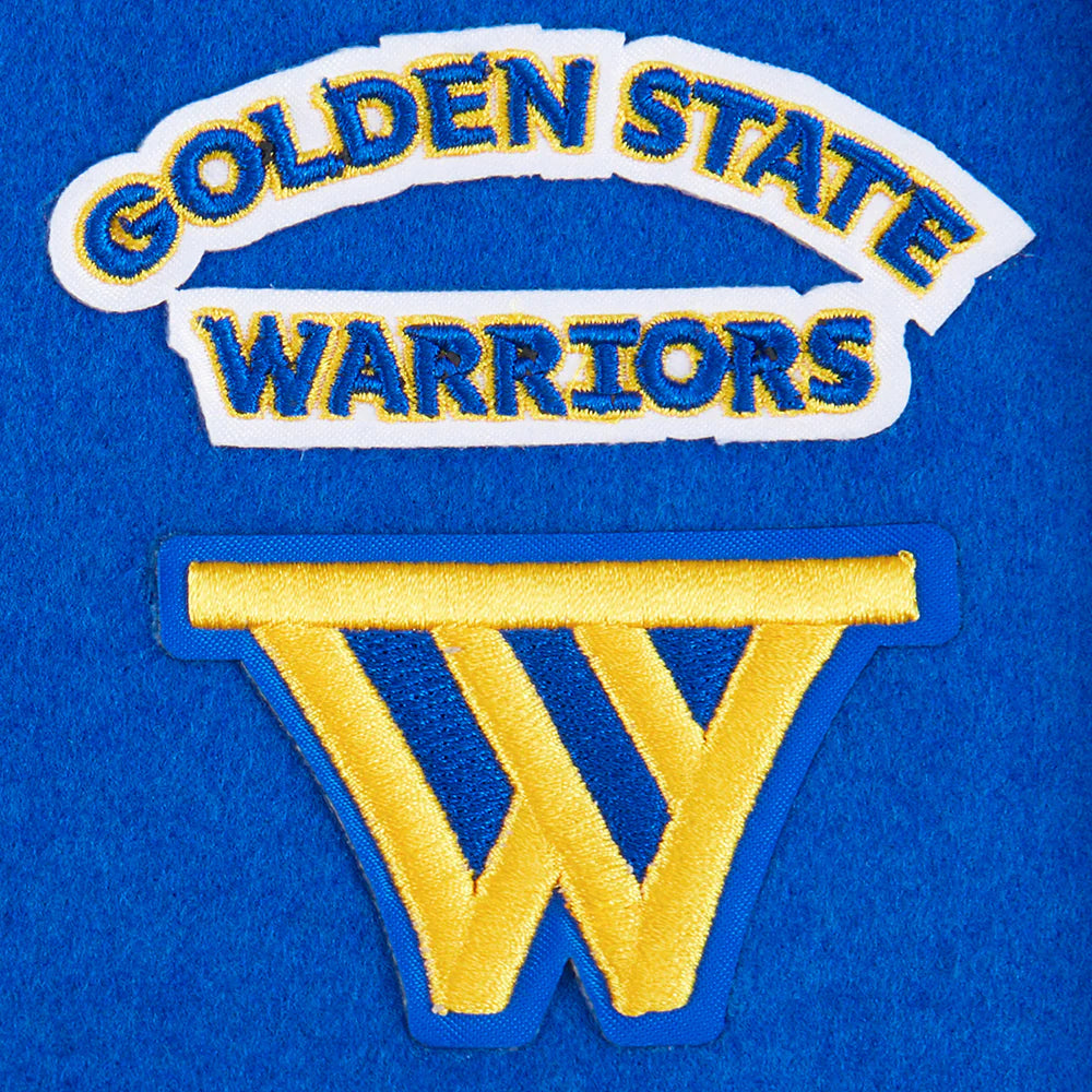 NBA GOLDEN STATE WARRIORS RETRO CLASSIC TODDLER BOYS RIB WOOL VARSITY JACKET