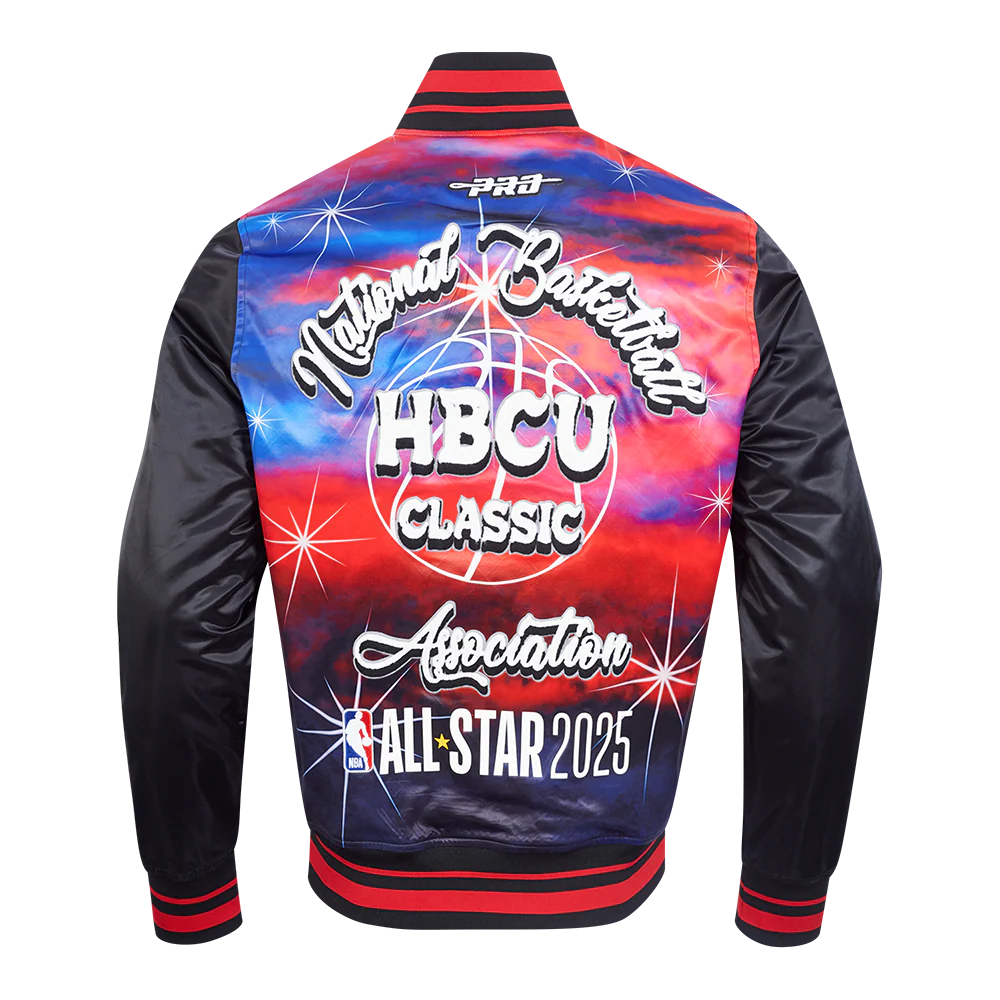 HBCU X NBA ALL STAR 2025 WOMEN'S SUBLIMATED SATIN JACKET