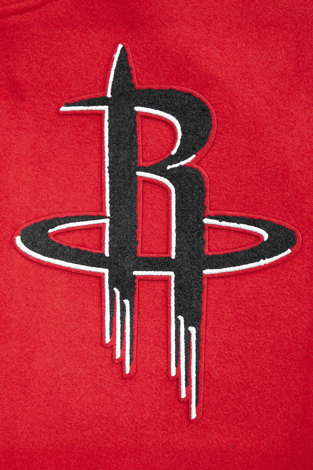 NBA HOUSTON ROCKETS MASHUP MEN'S RIB WOOL VARSITY JACKET