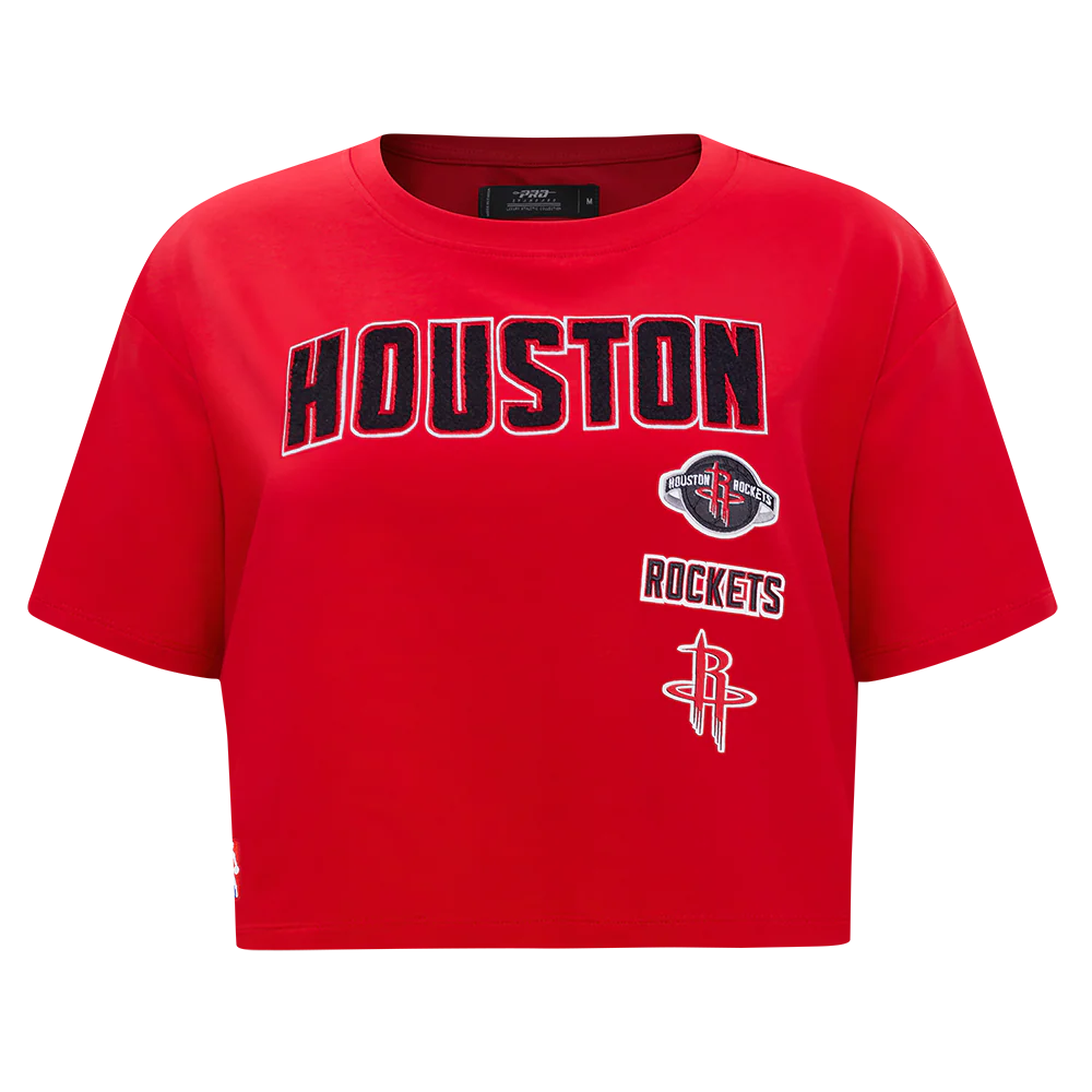 NBA HOUSTON ROCKETS RETRO CLASSIC WOMEN'S BOXY TEE