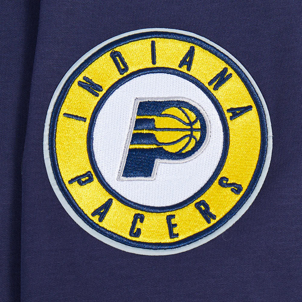 NBA INDIANA PACERS CLASSIC CHENILLE MEN'S DK FULL ZIP PULLOVER HOODIE