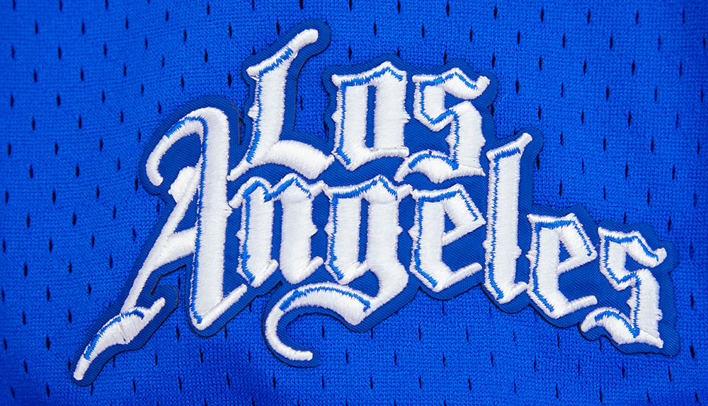 NBA LOS ANGELES CLIPPERS CLASSIC MEN'S MESH BUTTON DOWN JERSEY