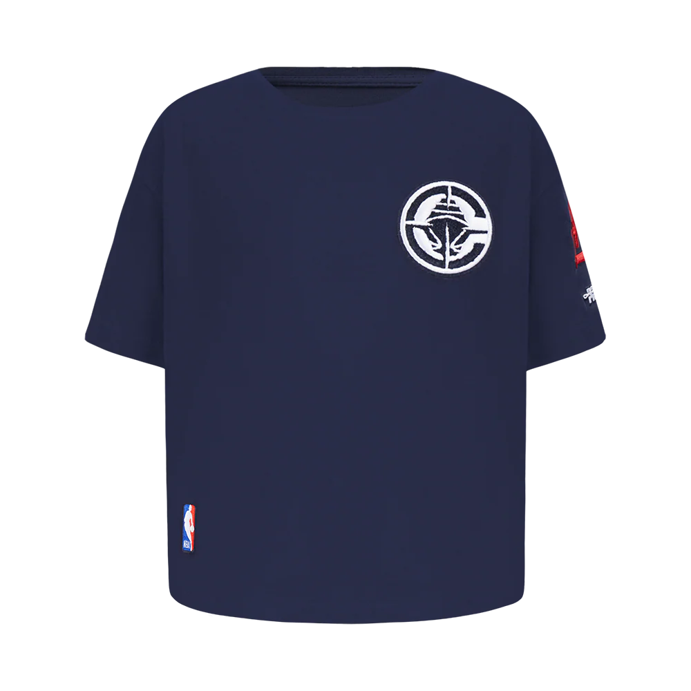 NBA LOS ANGELES CLIPPERS CLASSIC BIG GIRLS SHORT SLEEVE BOXY TEE