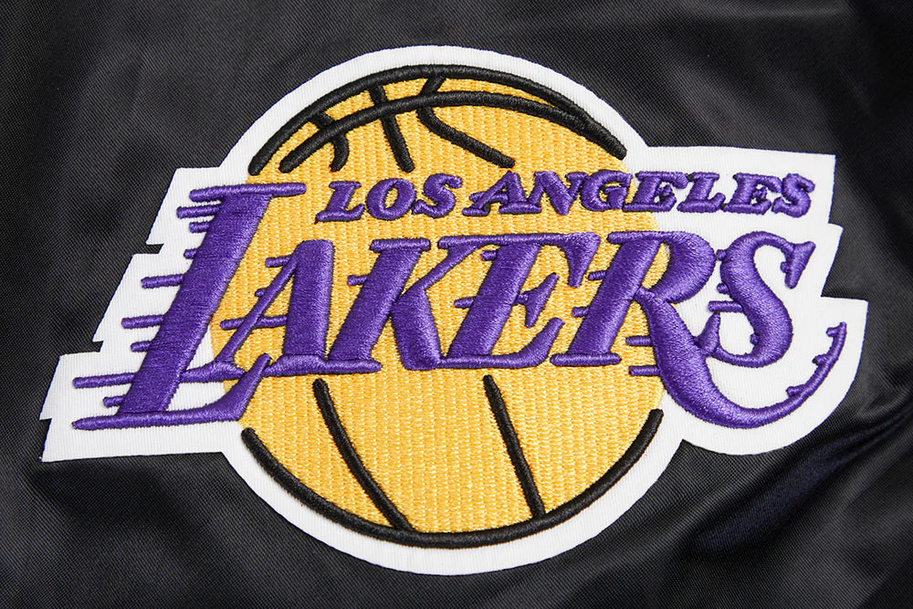 NBA LOS ANGELES LAKERS RETRO CLASSIC MEN'S RIB SATIN JACKET