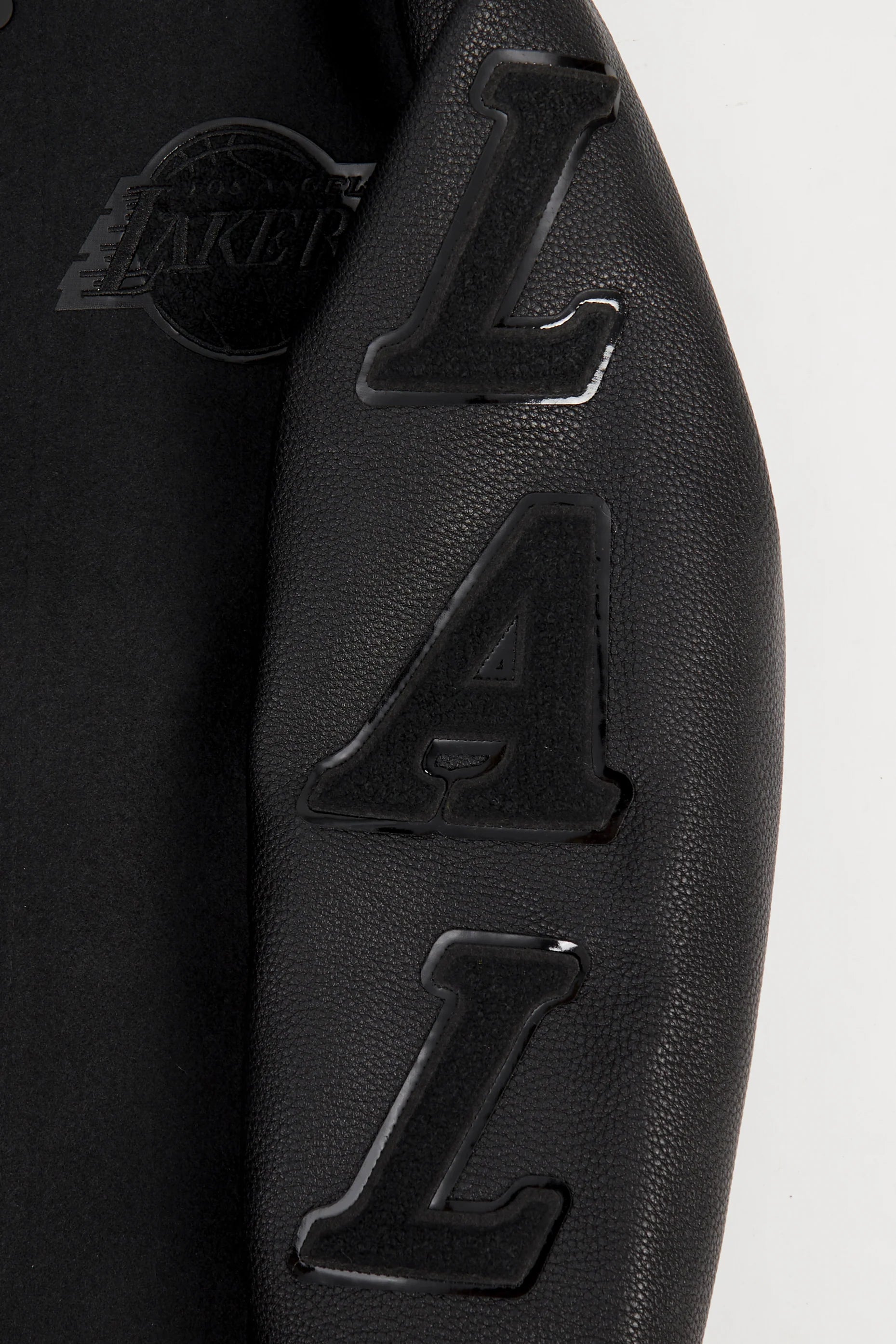 NBA LOS ANGELES LAKERS TRIPLE BLACK BIG BOYS WOOL VARSITY JACKET