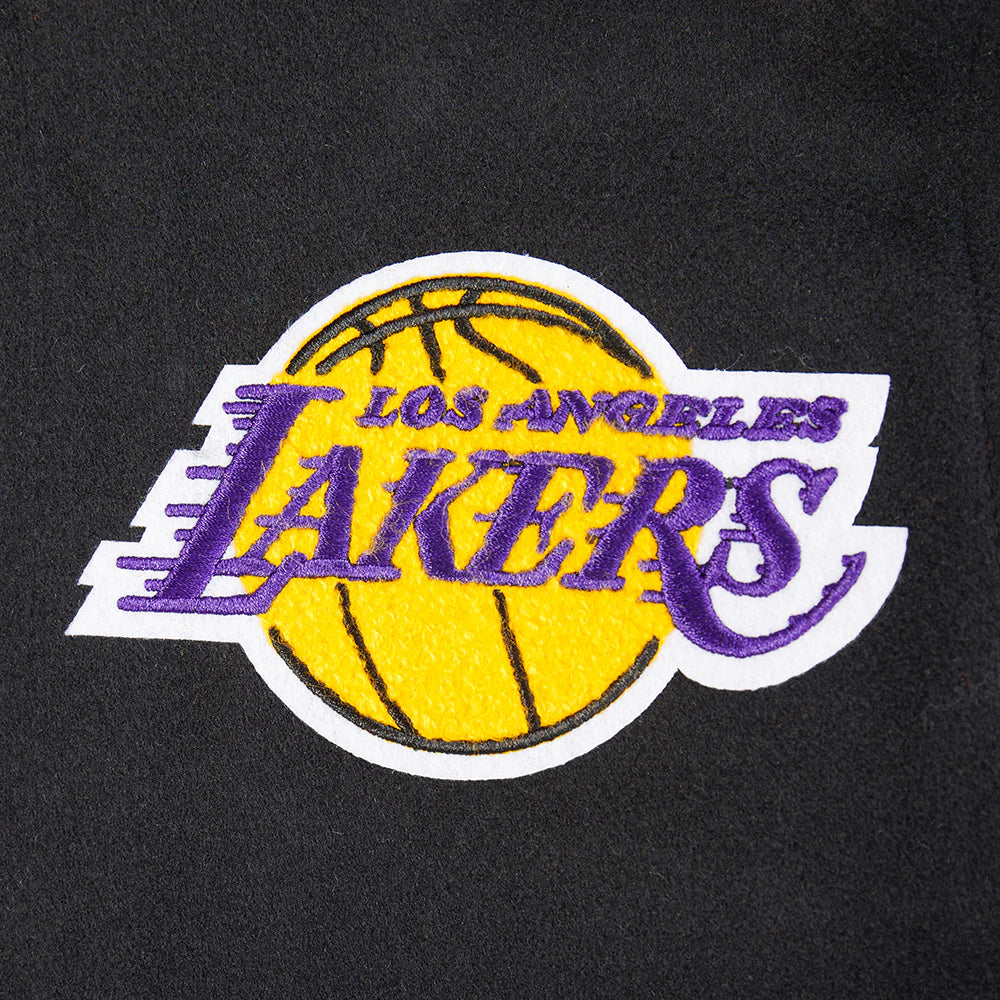 NBA LOS ANGELES LAKERS RETRO CLASSIC BIG BOYS RIB WOOL VARSITY JACKET
