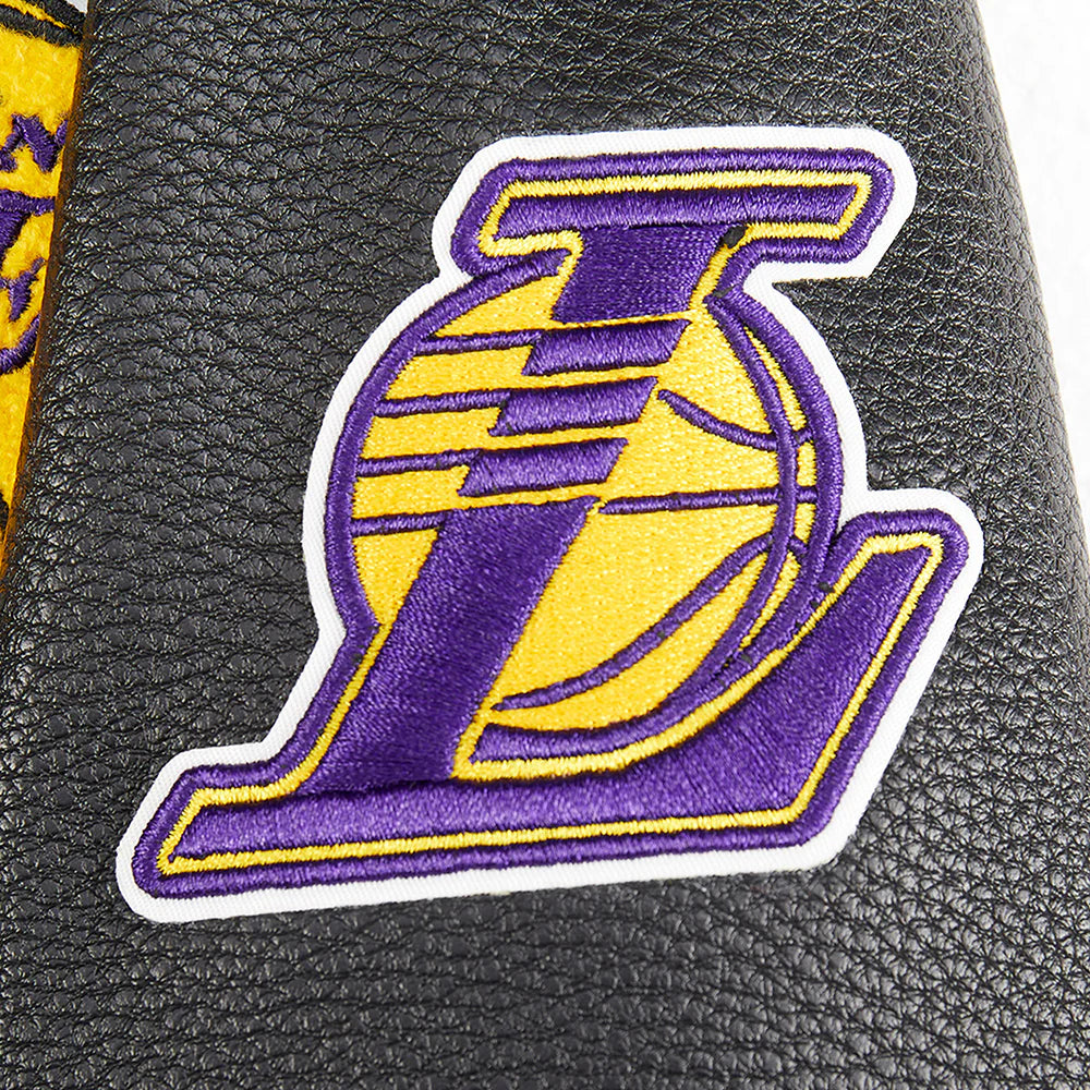 NBA LOS ANGELES LAKERS RETRO CLASSIC LITTLE BOYS RIB WOOL VARSITY JACKET