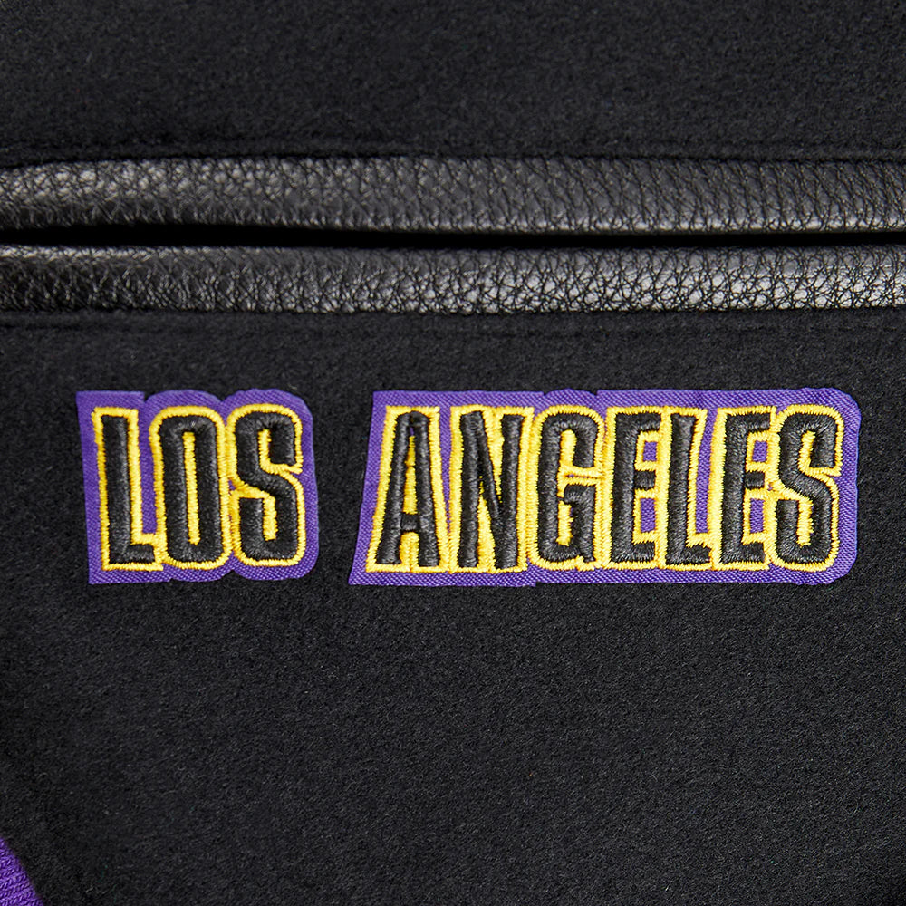 NBA LOS ANGELES LAKERS RETRO CLASSIC LITTLE BOYS RIB WOOL VARSITY JACKET