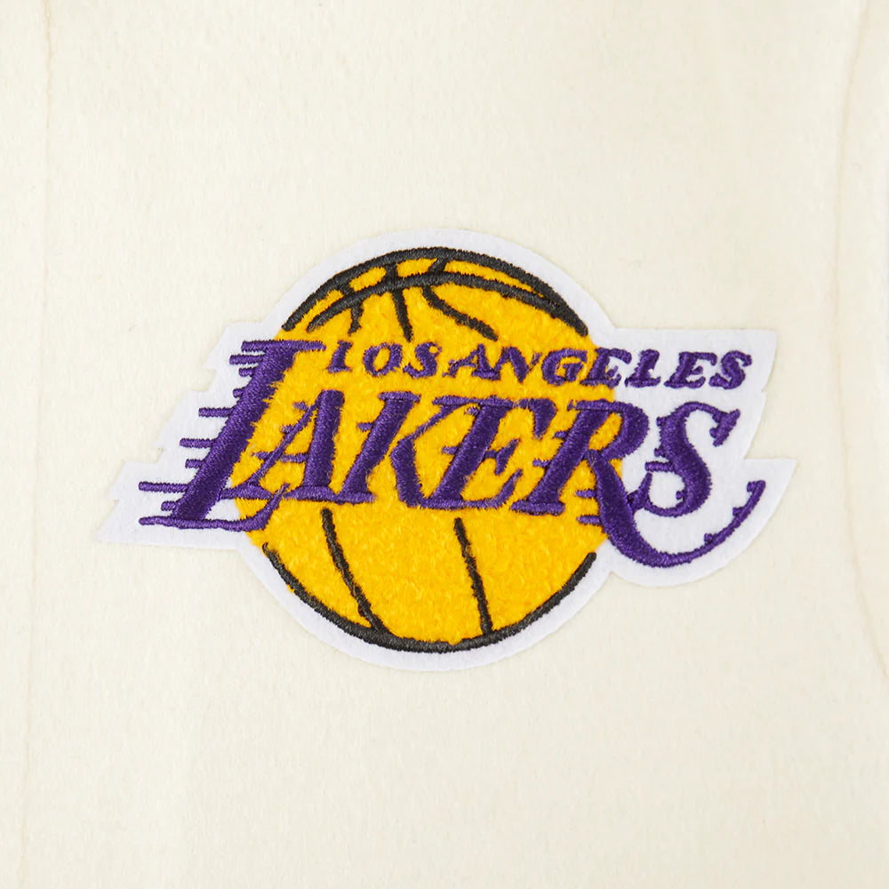 NBA LOS ANGELES LAKERS RETRO CLASSIC LITTLE BOYS RIB WOOL VARSITY JACKET
