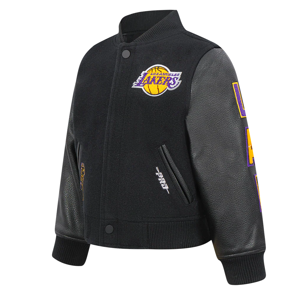 NBA LOS ANGELES LAKERS CLASSIC TODDLER BOYS WOOL VARSITY JACKET