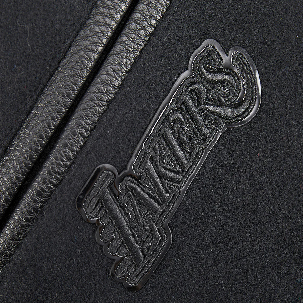 NBA LOS ANGELES LAKERS TRIPLE BLACK TODDLER BOYS WOOL VARSITY JACKET