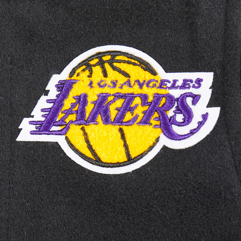 NBA LOS ANGELES LAKERS RETRO CLASSIC TODDLER BOYS RIB WOOL VARSITY JACKET