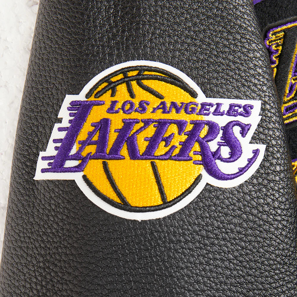 NBA LOS ANGELES LAKERS RETRO CLASSIC TODDLER BOYS RIB WOOL VARSITY JACKET