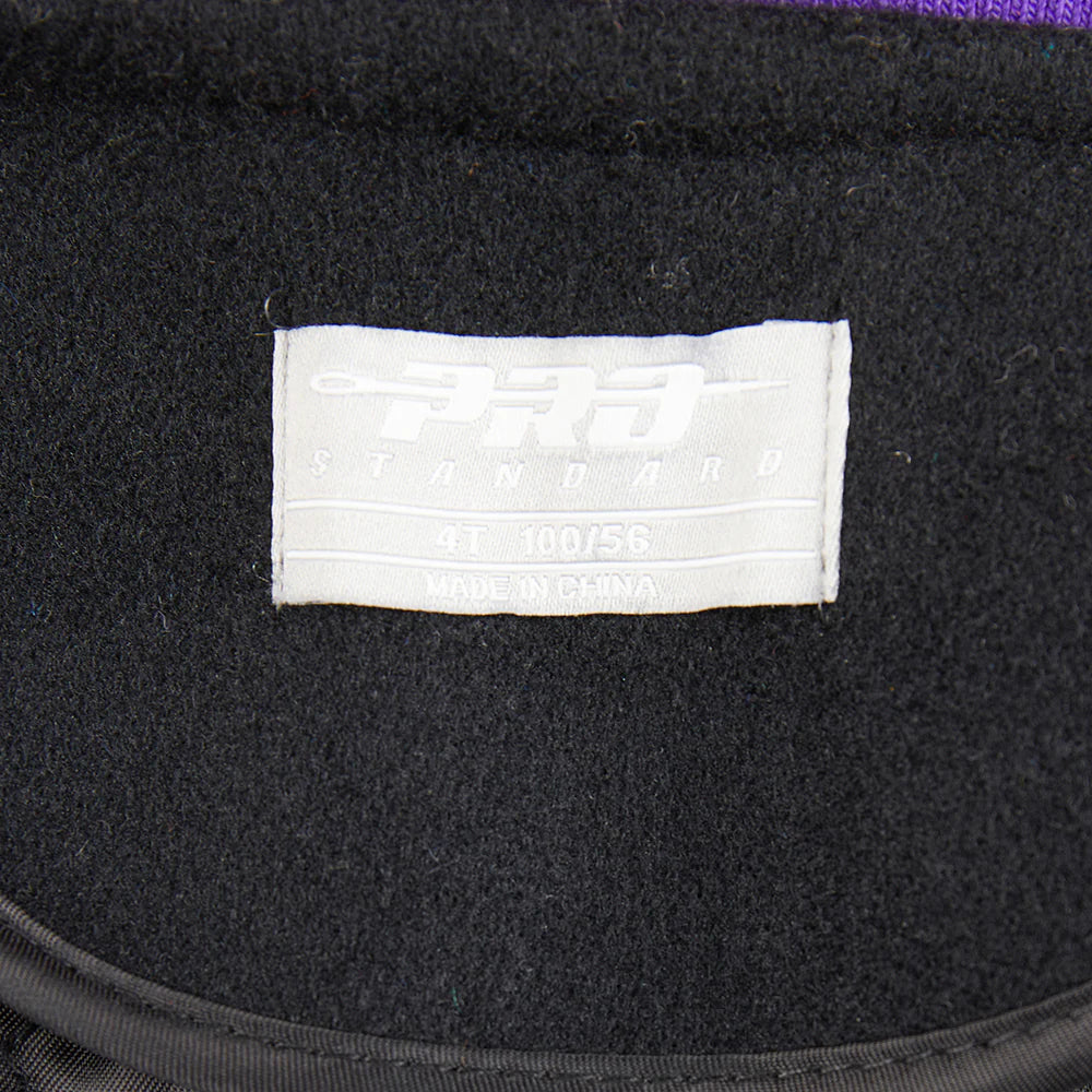 NBA LOS ANGELES LAKERS RETRO CLASSIC TODDLER BOYS RIB WOOL VARSITY JACKET