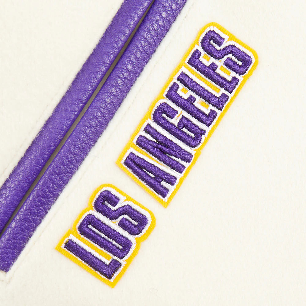 NBA LOS ANGELES LAKERS RETRO CLASSIC TODDLER BOYS RIB WOOL VARSITY JACKET