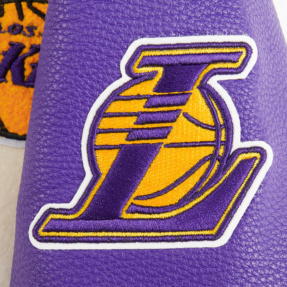 NBA LOS ANGELES LAKERS RETRO CLASSIC TODDLER BOYS RIB WOOL VARSITY JACKET