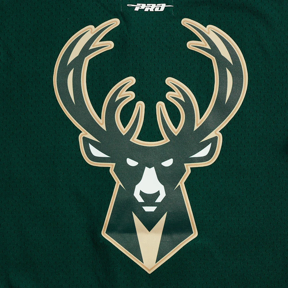 NBA MILWAUKEE BUCKS CLASSIC MEN'S MESH BUTTON DOWN JERSEY