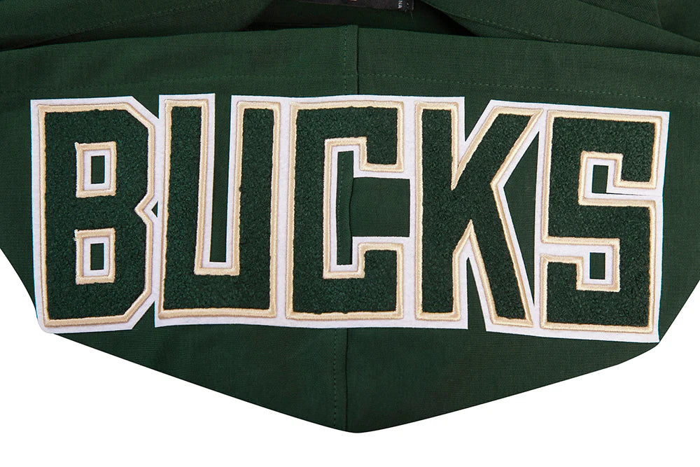 NBA MILWAUKEE BUCKS CLASSIC CHENILLE MEN'S PULLOVER HOODIE