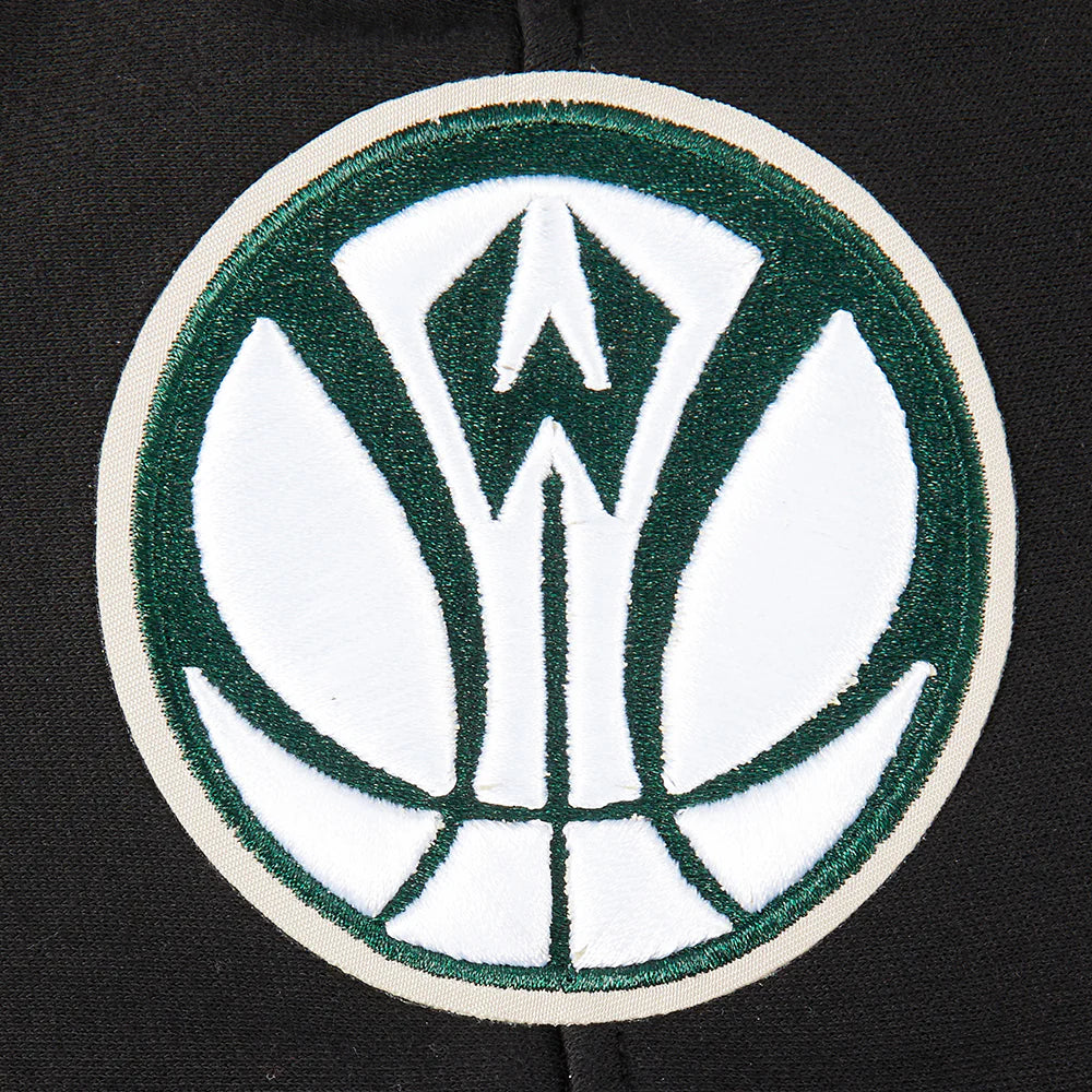 NBA MILWAUKEE BUCKS RETRO CLASSIC BIG BOYS RIB FLEECE PULLOVER HOODIE