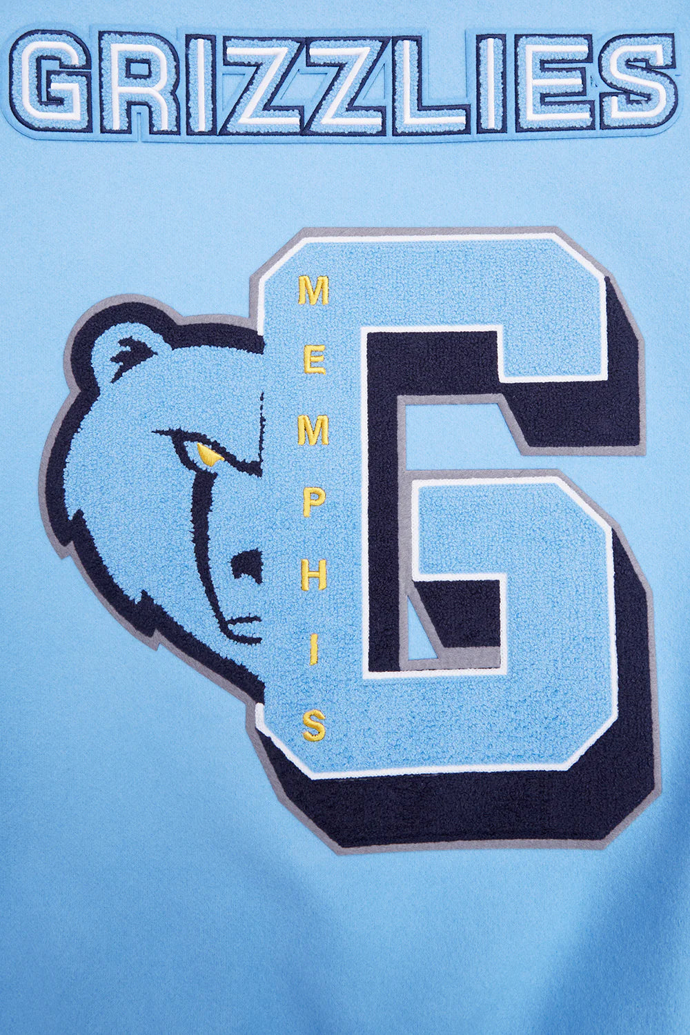 NBA MEMPHIS GRIZZLIES MASHUP MEN'S RIB WOOL VARSITY JACKET