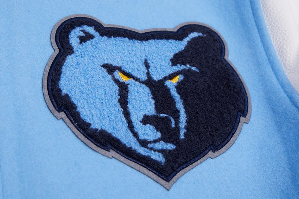 NBA MEMPHIS GRIZZLIES RETRO CLASSIC MEN'S RIB WOOL VARSITY JACKET