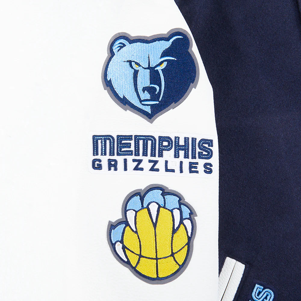 NBA MEMPHIS GRIZZLIES CLASSIC BIG BOYS WOOL VARSITY JACKET
