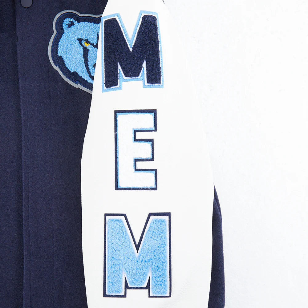 NBA MEMPHIS GRIZZLIES CLASSIC BIG BOYS WOOL VARSITY JACKET