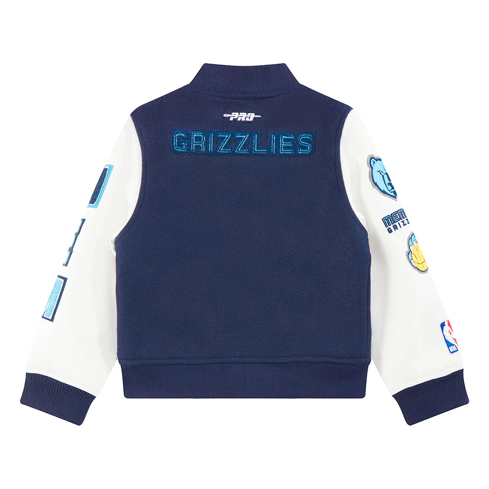 NBA MEMPHIS GRIZZLIES CLASSIC TODDLER BOYS WOOL VARSITY JACKET