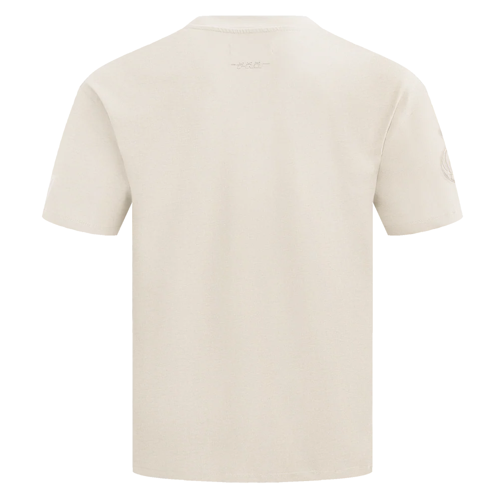 NBA MIAMI HEAT NEUTRAL COTTON JERSEY DROP SHOULDER TEE