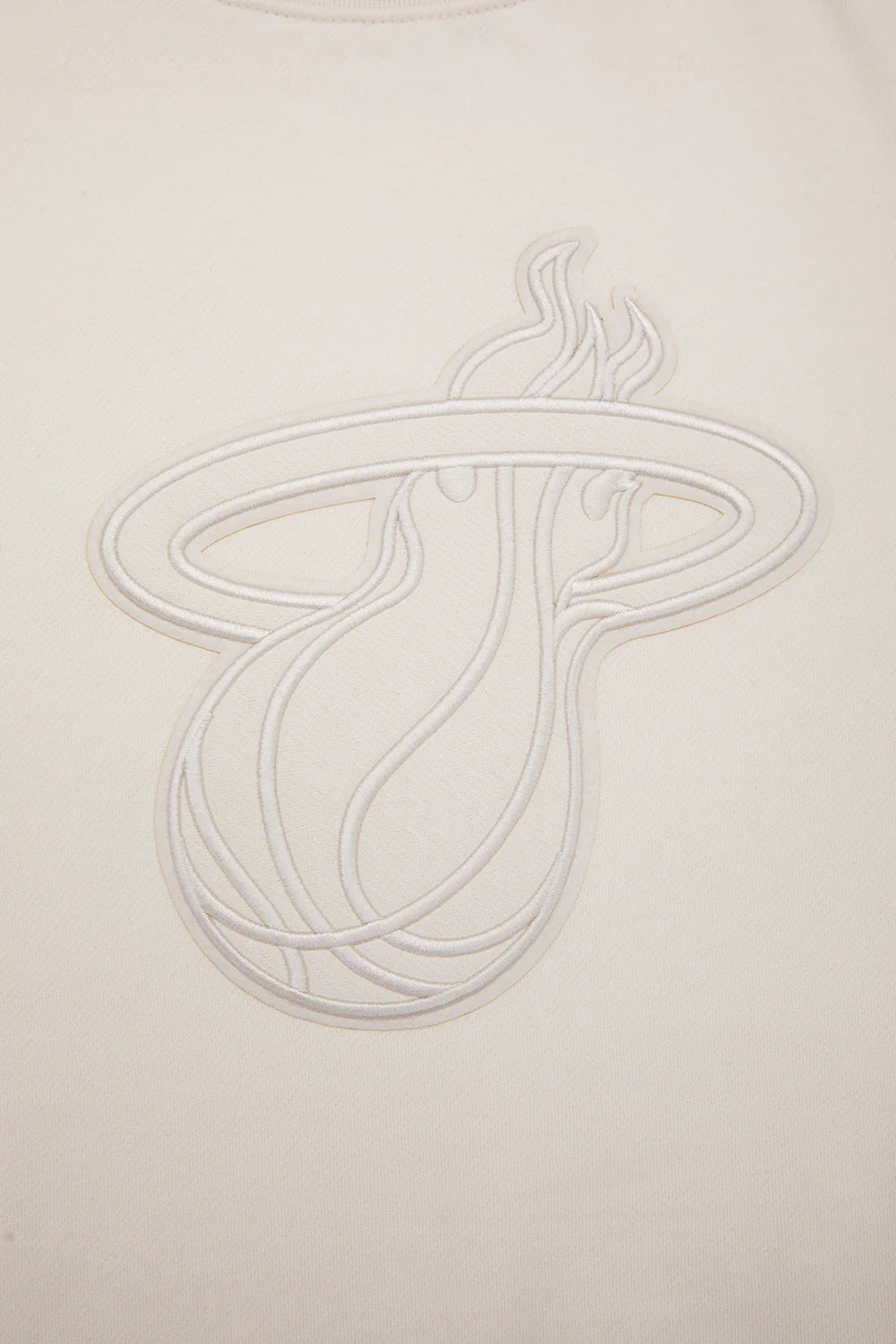 NBA MIAMI HEAT NEUTRAL DROP SHOULDER FLEECE CREWNECK