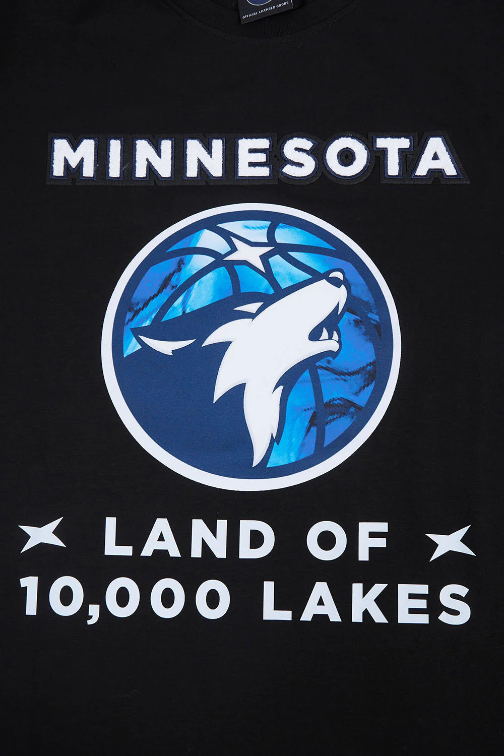 NBA MINNESOTA TIMBERWOLVES CHEST 100 LAKES MEN'S TEE