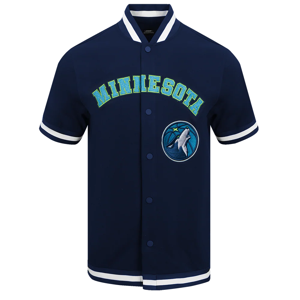 NBA MINNESOTA TIMBERWOLVES CLASSIC MEN'S PRO SS DOUBLE KNIT JACKET