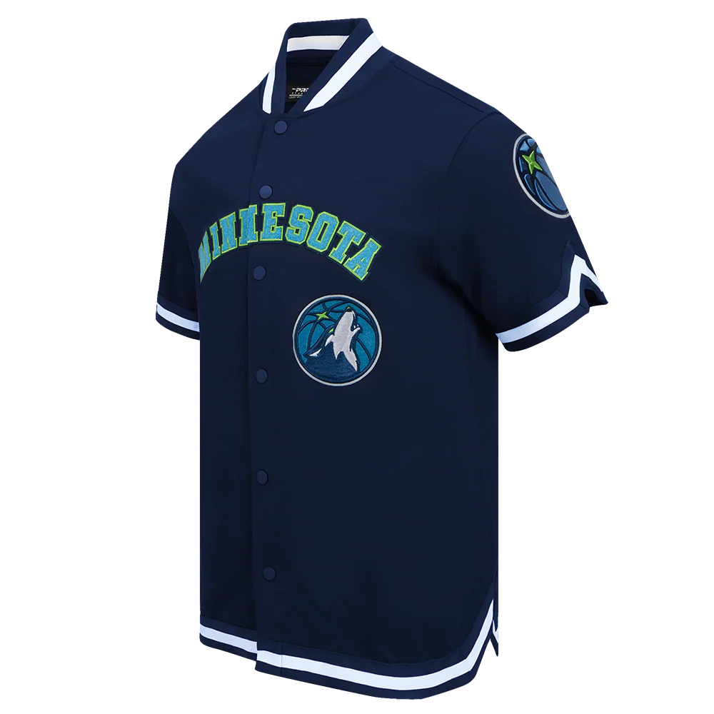 NBA MINNESOTA TIMBERWOLVES CLASSIC MEN'S PRO SS DOUBLE KNIT JACKET