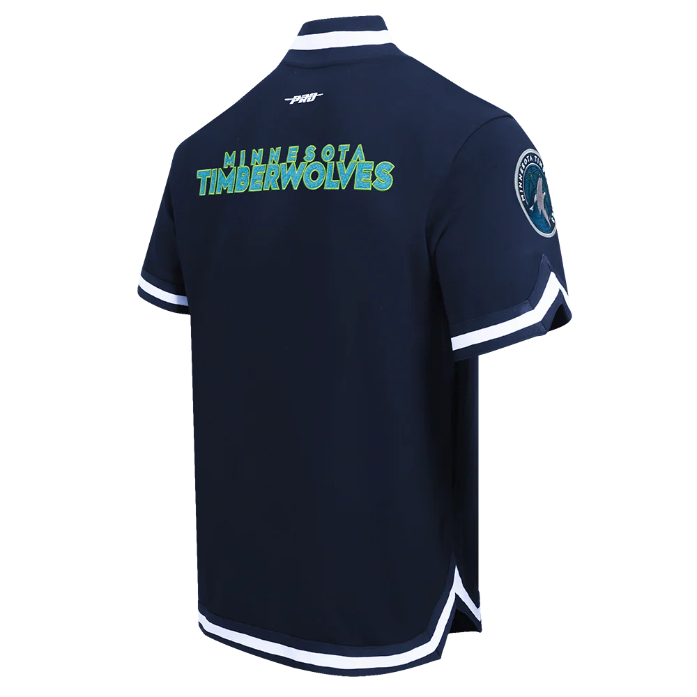 NBA MINNESOTA TIMBERWOLVES CLASSIC MEN'S PRO SS DOUBLE KNIT JACKET