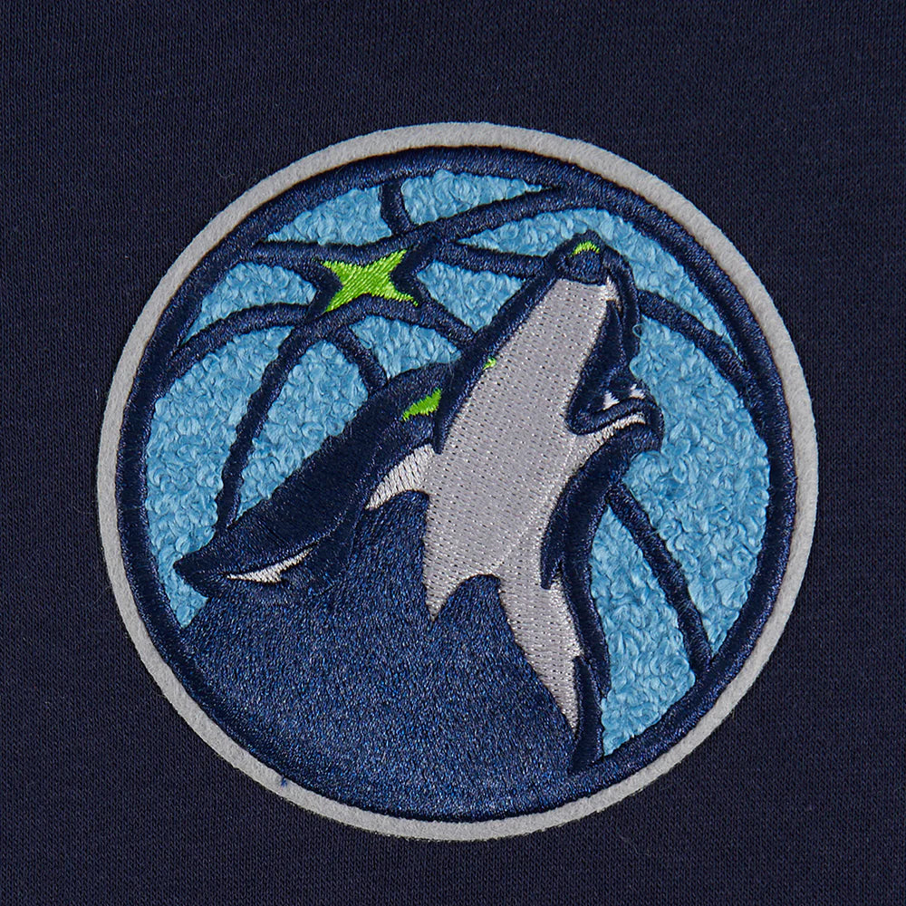 NBA MINNESOTA TIMBERWOLVES RETRO CLASSIC LITTLE BOYS RIB FLEECE PULLOVER HOODIE