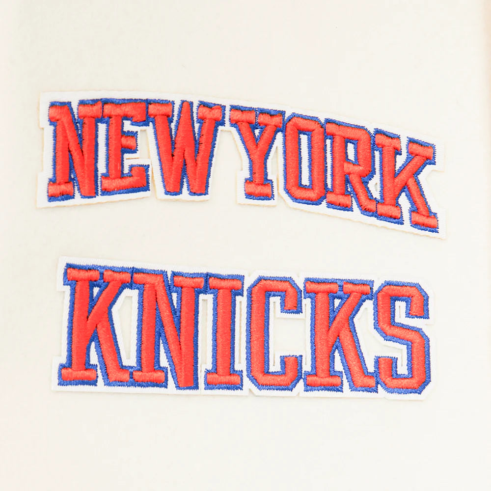 NBA NEW YORK KNICKS RETRO CLASSIC BIG BOYS RIB WOOL VARSITY JACKET