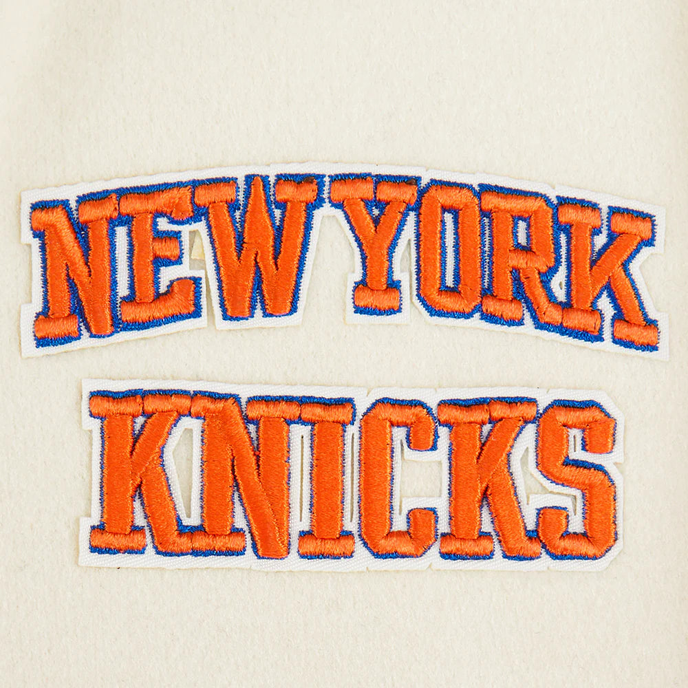 NBA NEW YORK KNICKS RETRO CLASSIC LITTLE BOYS RIB WOOL VARSITY JACKET