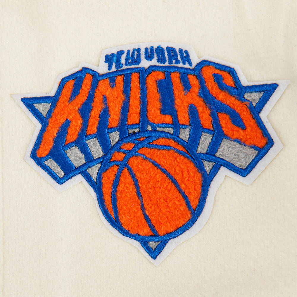 NBA NEW YORK KNICKS RETRO CLASSIC LITTLE BOYS RIB WOOL VARSITY JACKET