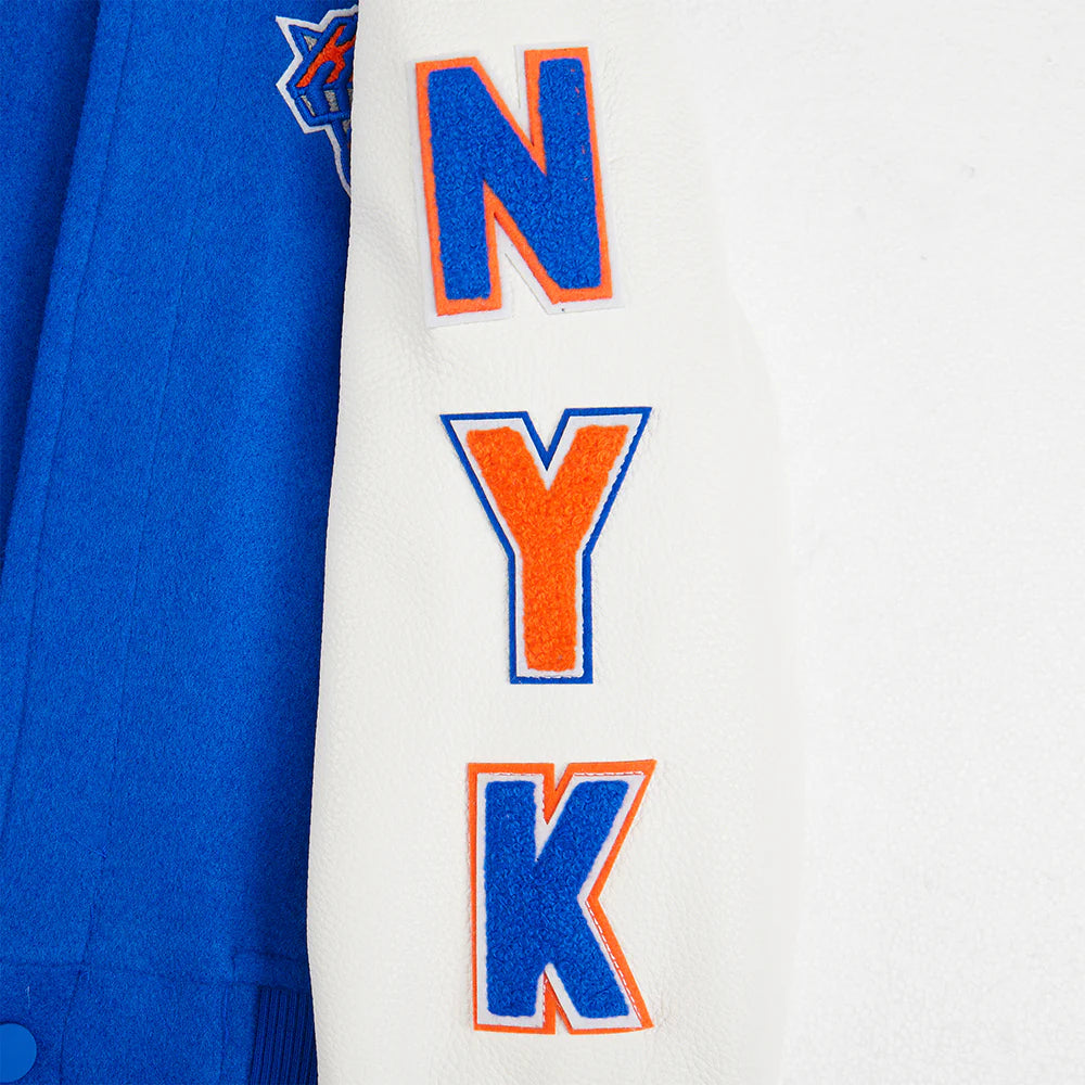NBA NEW YORK KNICKS CLASSIC TODDLER BOYS WOOL VARSITY JACKET