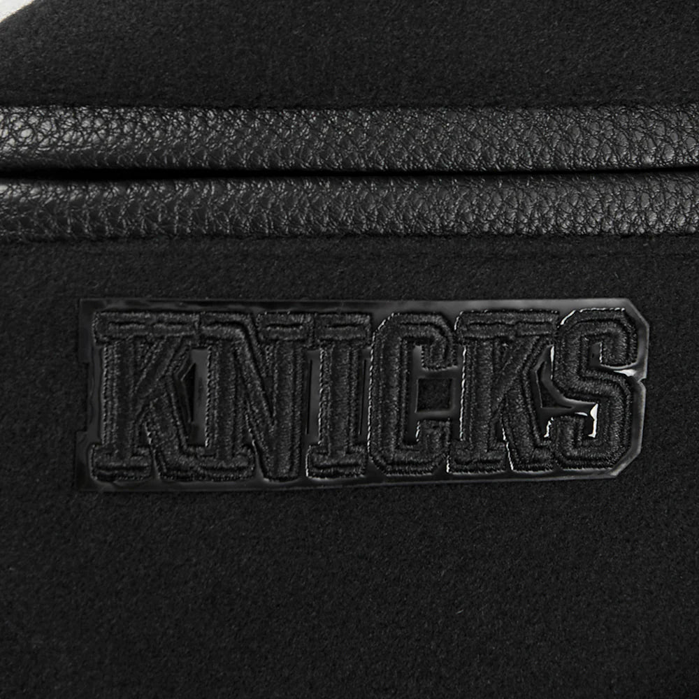 NBA NEW YORK KNICKS TRIPLE BLACK TODDLER BOYS WOOL VARSITY JACKET