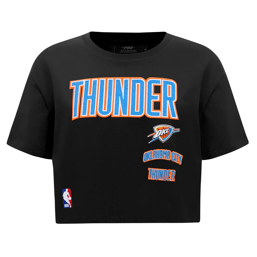 NBA OKLAHOMA CITY THUNDER RETRO CLASSIC WOMEN'S SJ BOXY TEE