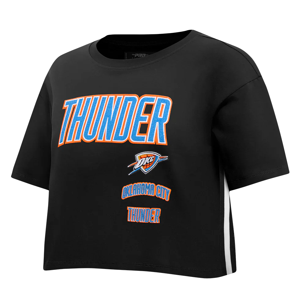 NBA OKLAHOMA CITY THUNDER RETRO CLASSIC WOMEN'S SJ BOXY TEE