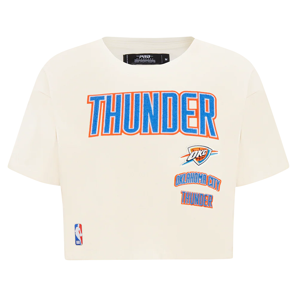 NBA OKLAHOMA CITY THUNDER RETRO CLASSIC WOMEN'S BOXY TEE