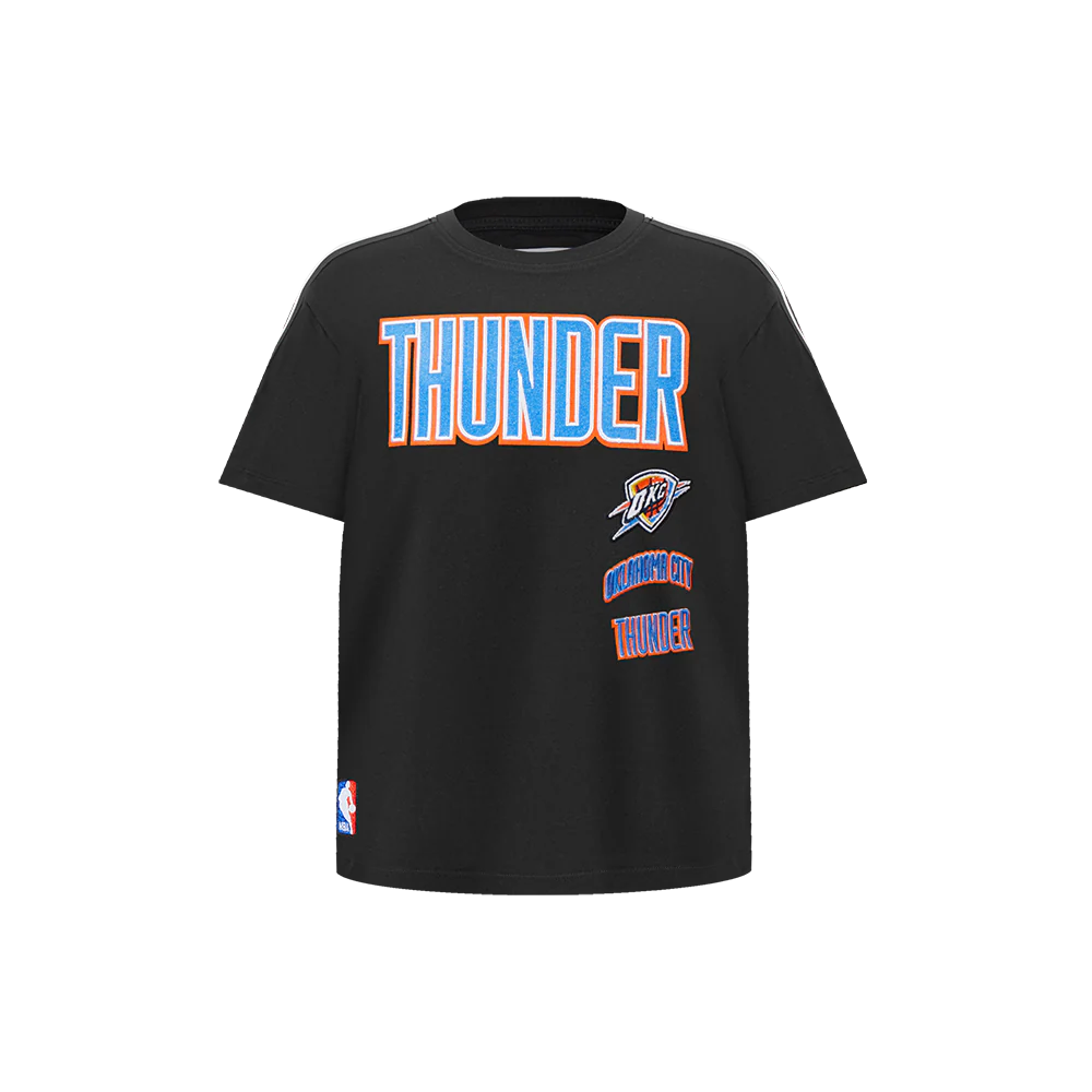 NBA OKLAHOMA CITY THUNDER RETRO CLASSIC LITTLE BOYS SHORT SLEEVE TAPING TEE