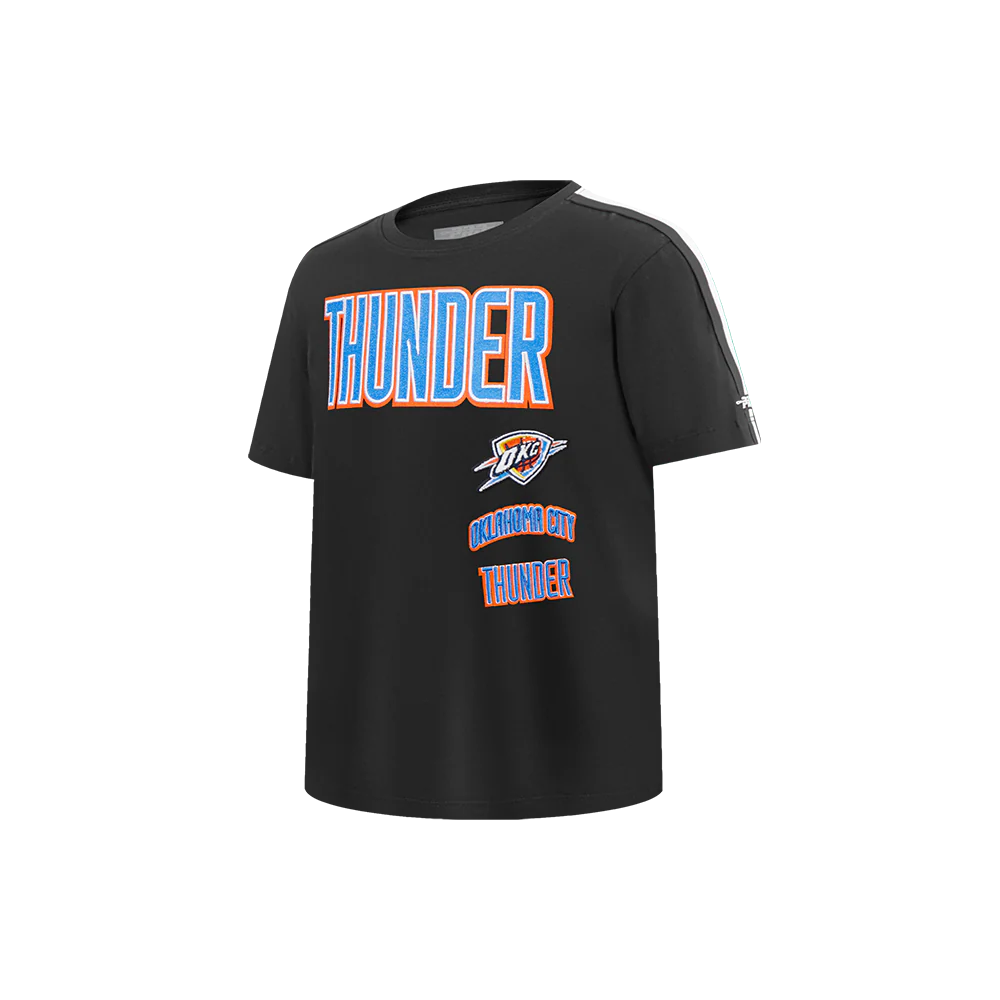 NBA OKLAHOMA CITY THUNDER RETRO CLASSIC LITTLE BOYS SHORT SLEEVE TAPING TEE