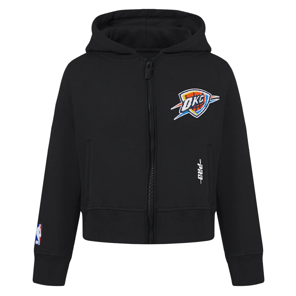 NBA OKLAHOMA CITY THUNDER CLASSIC TODDLER GIRLS FLEECE FULL ZIP HOODIE